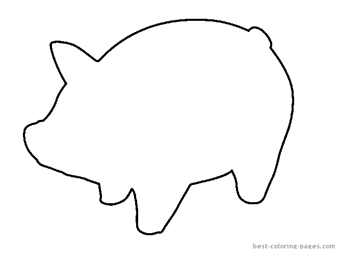 Dibujo para colorear: Cerdo (Animales) #3652 - Dibujos para Colorear e Imprimir Gratis