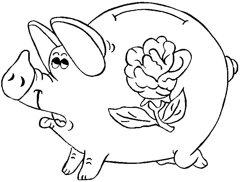 Dibujo para colorear: Cerdo (Animales) #3663 - Dibujos para Colorear e Imprimir Gratis