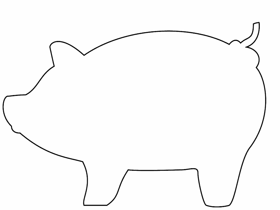 Dibujo para colorear: Cerdo (Animales) #3664 - Dibujos para Colorear e Imprimir Gratis
