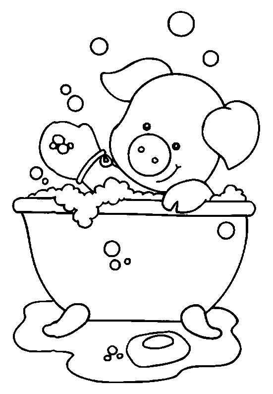 Dibujo para colorear: Cerdo (Animales) #3667 - Dibujos para Colorear e Imprimir Gratis