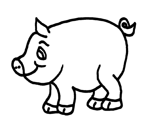 Dibujo para colorear: Cerdo (Animales) #3669 - Dibujos para Colorear e Imprimir Gratis
