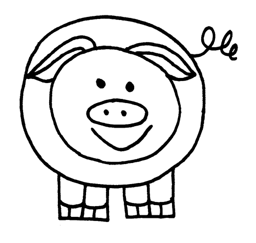 Dibujo para colorear: Cerdo (Animales) #3690 - Dibujos para Colorear e Imprimir Gratis