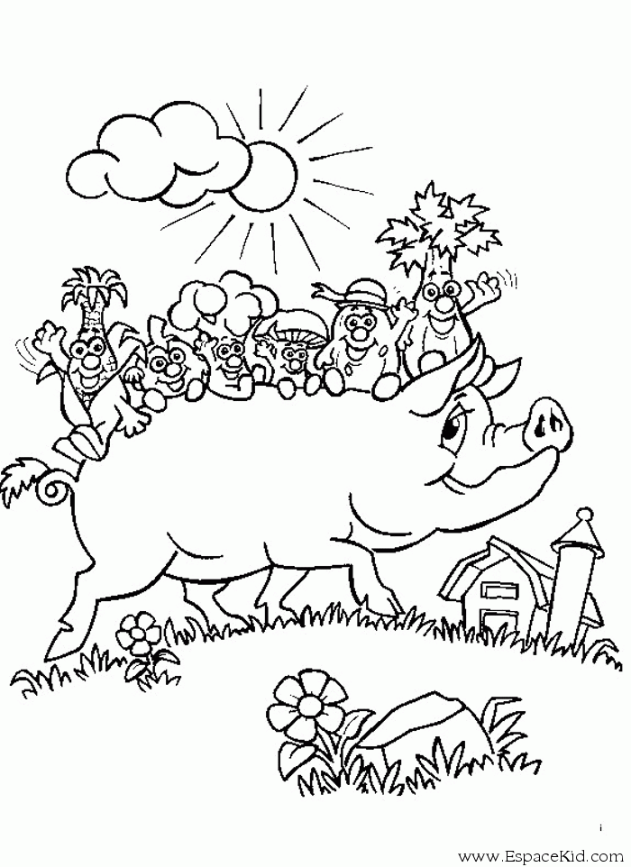 Dibujo para colorear: Cerdo (Animales) #3707 - Dibujos para Colorear e Imprimir Gratis