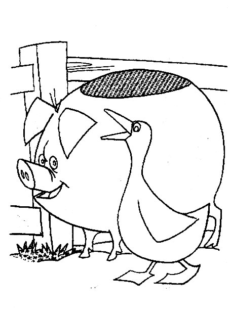 Dibujo para colorear: Cerdo (Animales) #3711 - Dibujos para Colorear e Imprimir Gratis