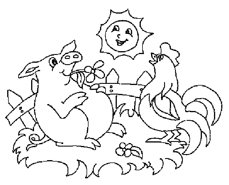 Dibujo para colorear: Cerdo (Animales) #3714 - Dibujos para Colorear e Imprimir Gratis