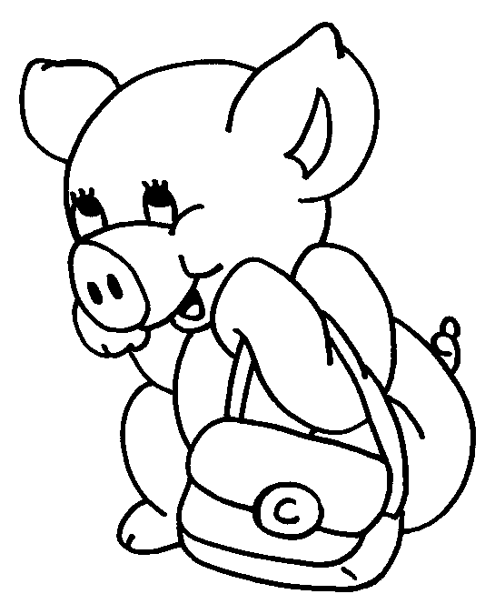 Dibujo para colorear: Cerdo (Animales) #3723 - Dibujos para Colorear e Imprimir Gratis