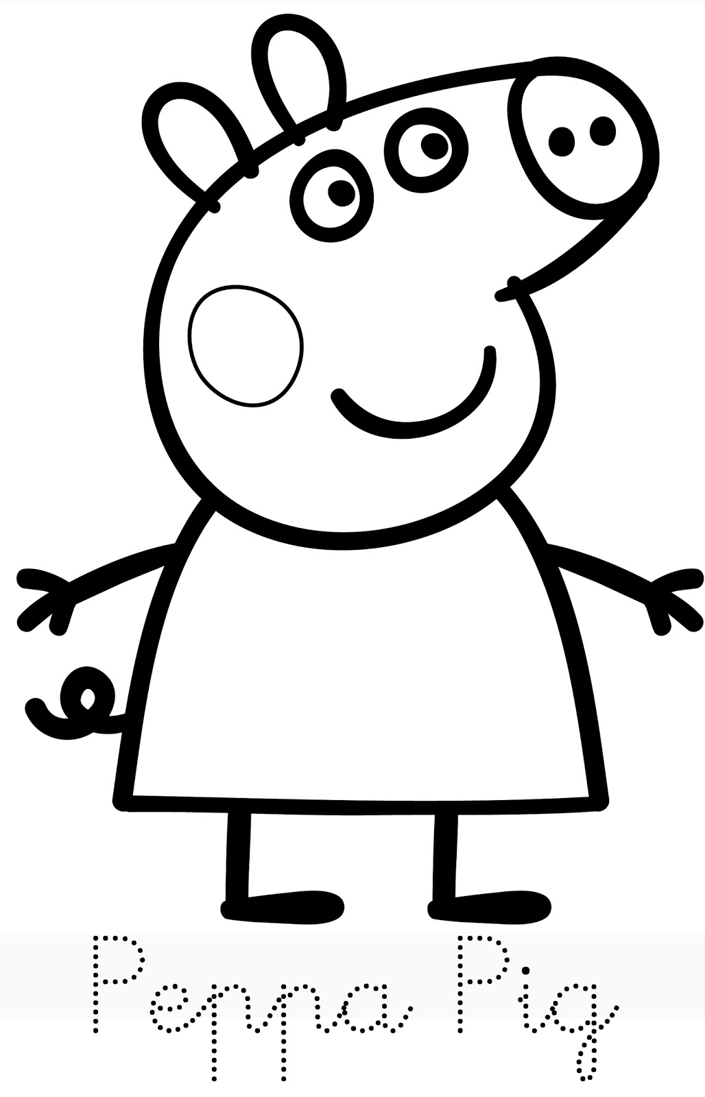 Dibujo para colorear: Cerdo (Animales) #3724 - Dibujos para Colorear e Imprimir Gratis