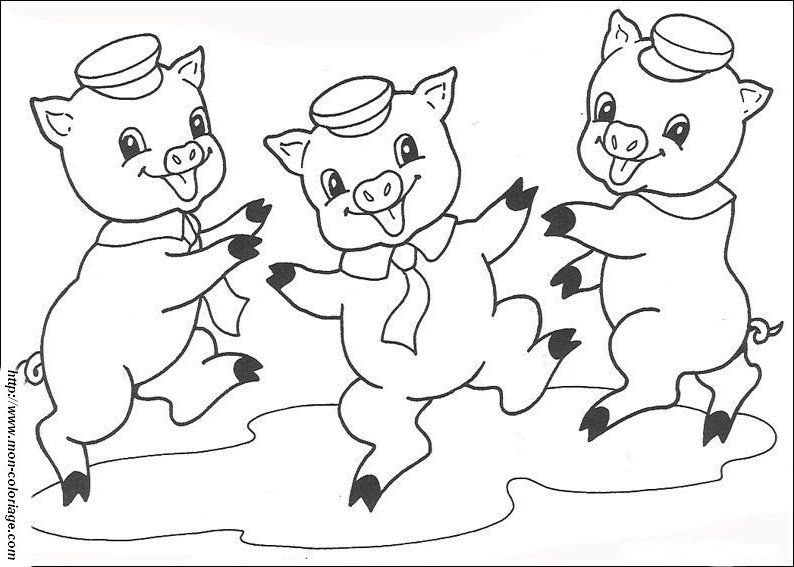 Dibujo para colorear: Cerdo (Animales) #3728 - Dibujos para Colorear e Imprimir Gratis