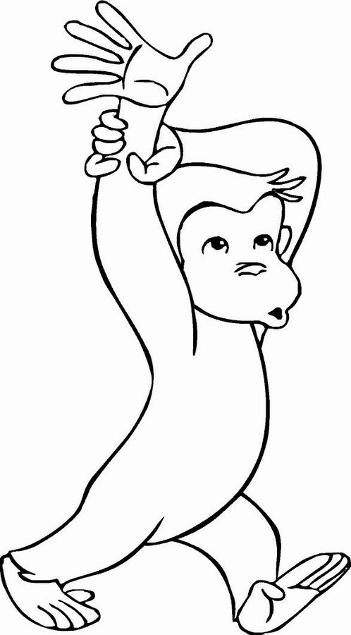 Dibujo para colorear: Chimpancé (Animales) #2792 - Dibujos para Colorear e Imprimir Gratis