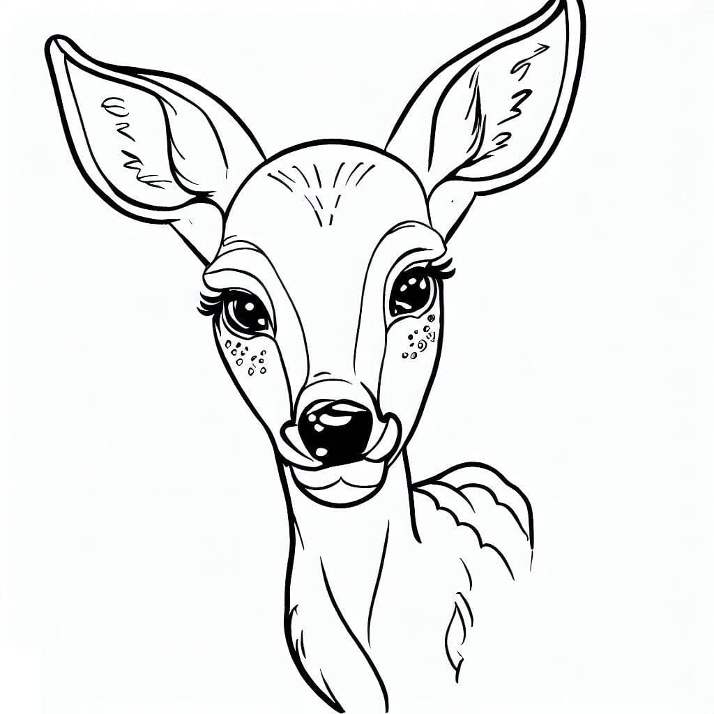 Dibujo gratuito Cierva #191099 de la coleccion Animales para imprimir