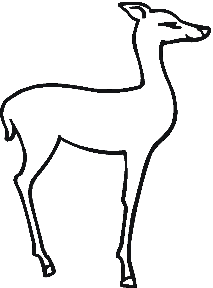 Dibujo gratuito Ciervo #2686 de la coleccion Animales para imprimir
