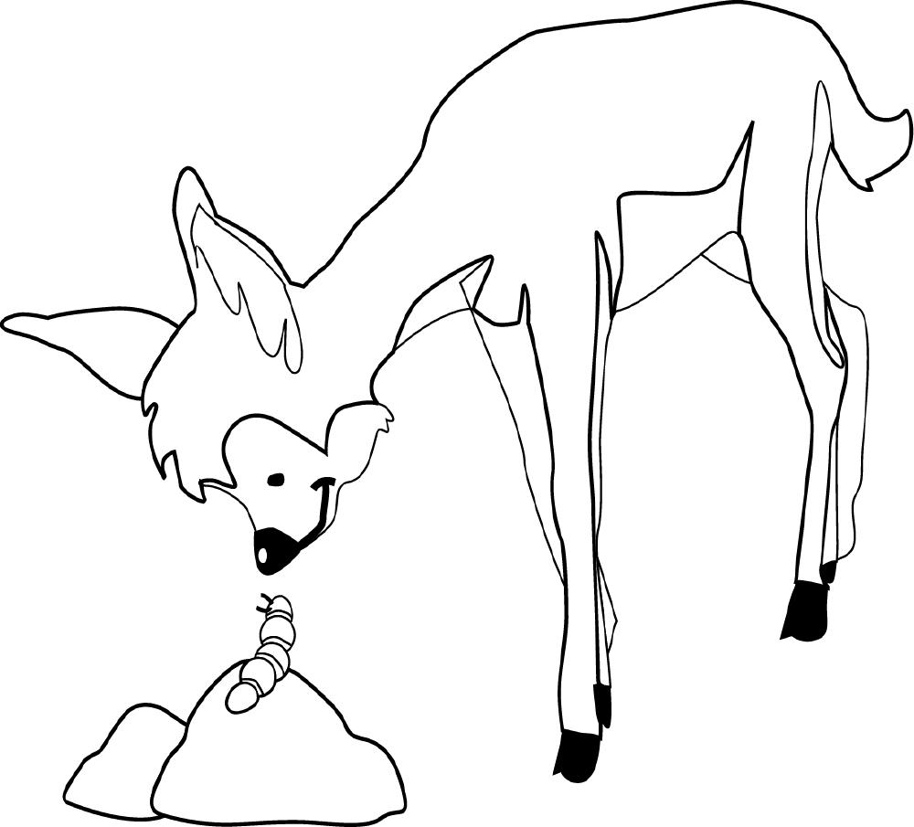Dibujo gratuito Ciervo #2690 de la coleccion Animales para imprimir