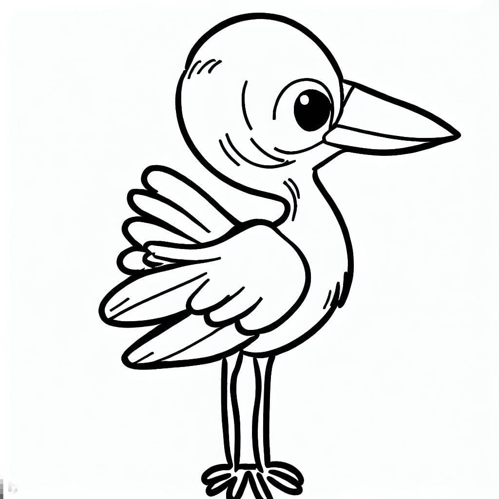 Dibujo gratuito Cigüeña #185228 de la coleccion Animales para imprimir