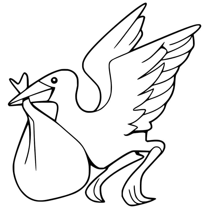 Dibujo gratuito Cigüeña #185236 de la coleccion Animales para imprimir