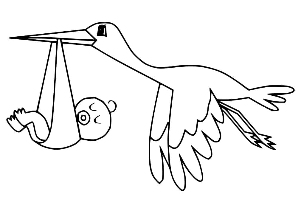 Dibujo gratuito Cigüeña #185252 de la coleccion Animales para imprimir