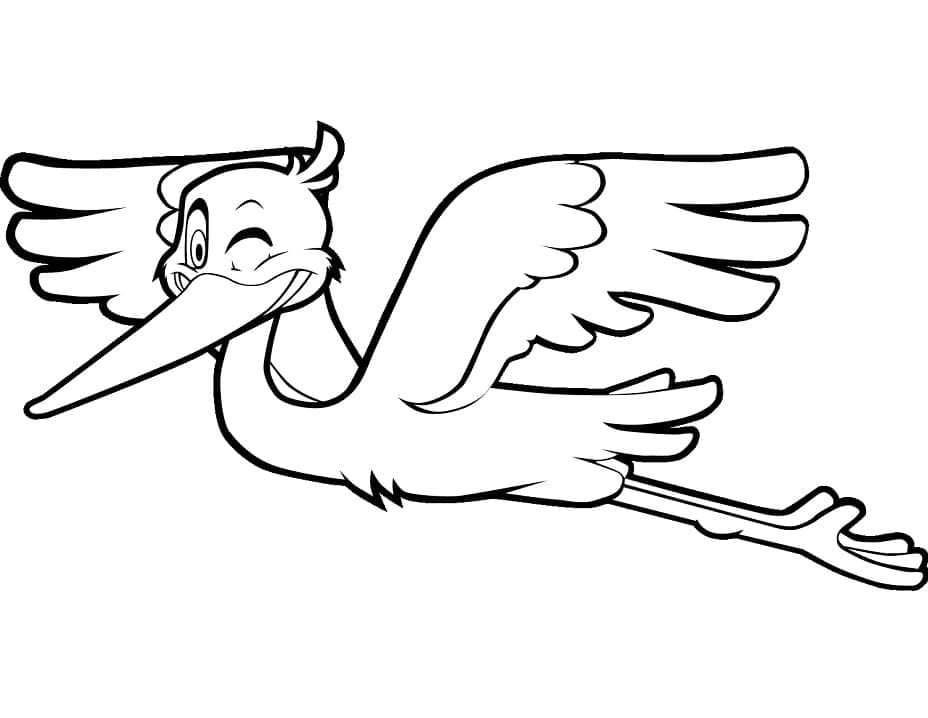 Dibujo gratuito Cigüeña #185256 de la coleccion Animales para imprimir