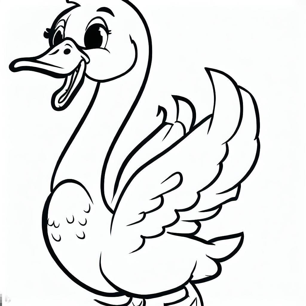 Dibujo gratuito Cisne #185190 de la coleccion Animales para imprimir