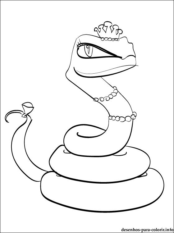 Dibujo para colorear: Cobra (Animales) #3266 - Dibujos para Colorear e Imprimir Gratis