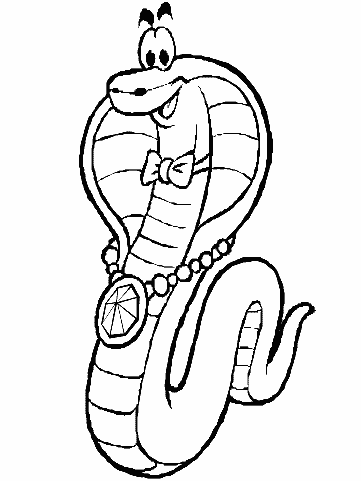 Dibujo para colorear: Cobra (Animales) #3295 - Dibujos para Colorear e Imprimir Gratis