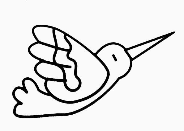 Dibujo para colorear: Colibrí (Animales) #3809 - Dibujos para Colorear e Imprimir Gratis