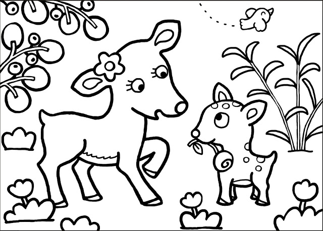 Dibujo para colorear: Coneja (Animales) #1125 - Dibujos para Colorear e Imprimir Gratis