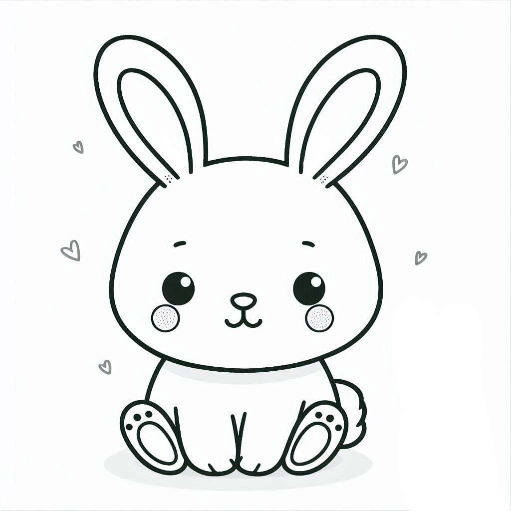Dibujo gratuito Conejo #216896 de la coleccion Animales para imprimir