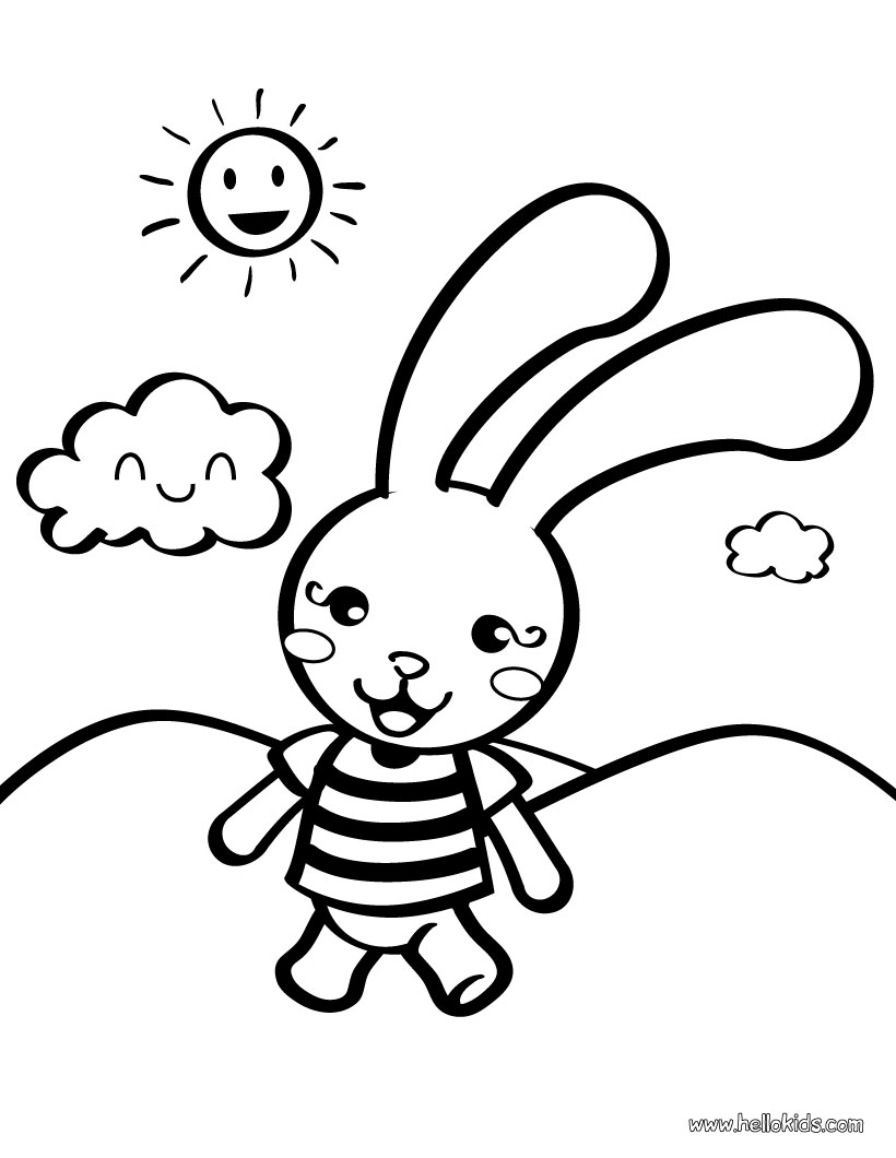 Dibujo para colorear: Conejo (Animales) #9518 - Dibujos para Colorear e Imprimir Gratis