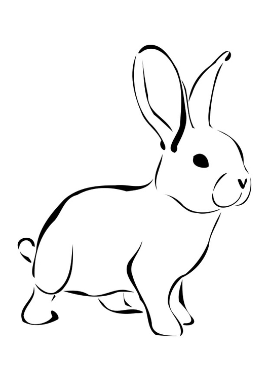 Dibujo para colorear: Conejo (Animales) #9528 - Dibujos para Colorear e Imprimir Gratis