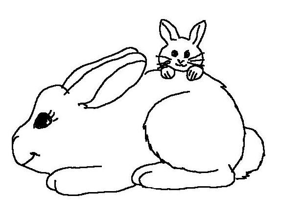 Dibujo para colorear: Conejo (Animales) #9532 - Dibujos para Colorear e Imprimir Gratis