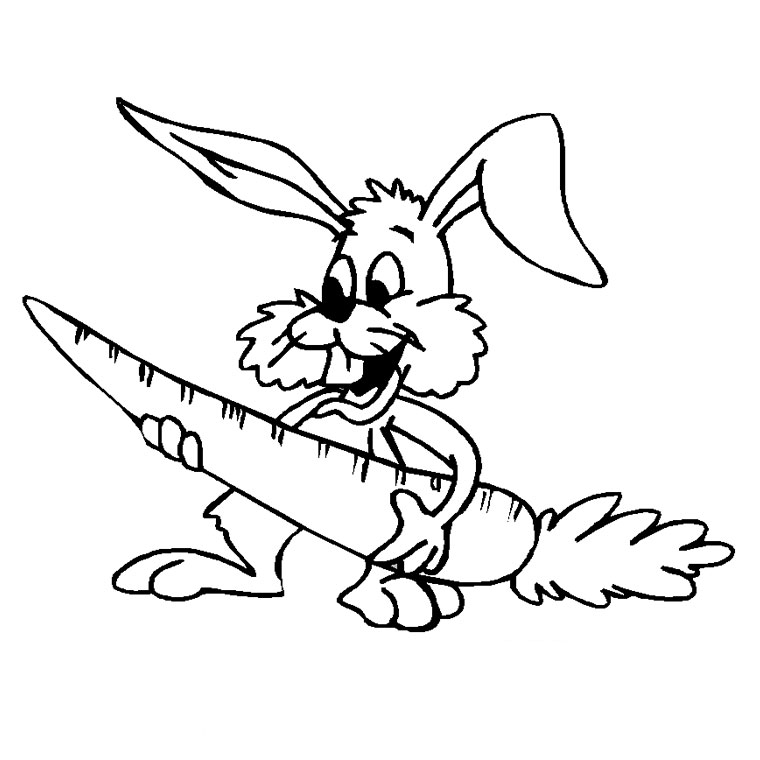 Dibujo para colorear: Conejo (Animales) #9571 - Dibujos para Colorear e Imprimir Gratis