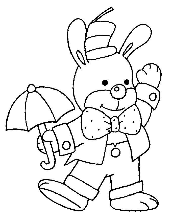 Dibujo para colorear: Conejo (Animales) #9579 - Dibujos para Colorear e Imprimir Gratis