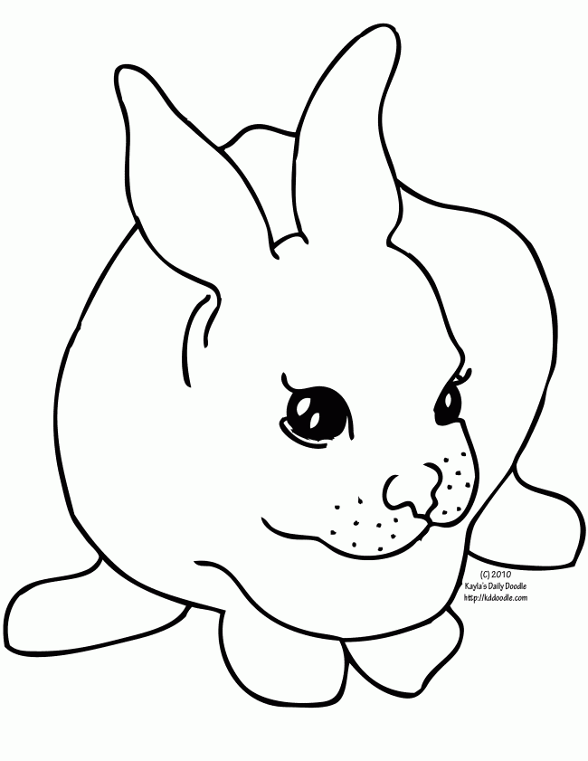 Dibujo para colorear: Conejo (Animales) #9603 - Dibujos para Colorear e Imprimir Gratis