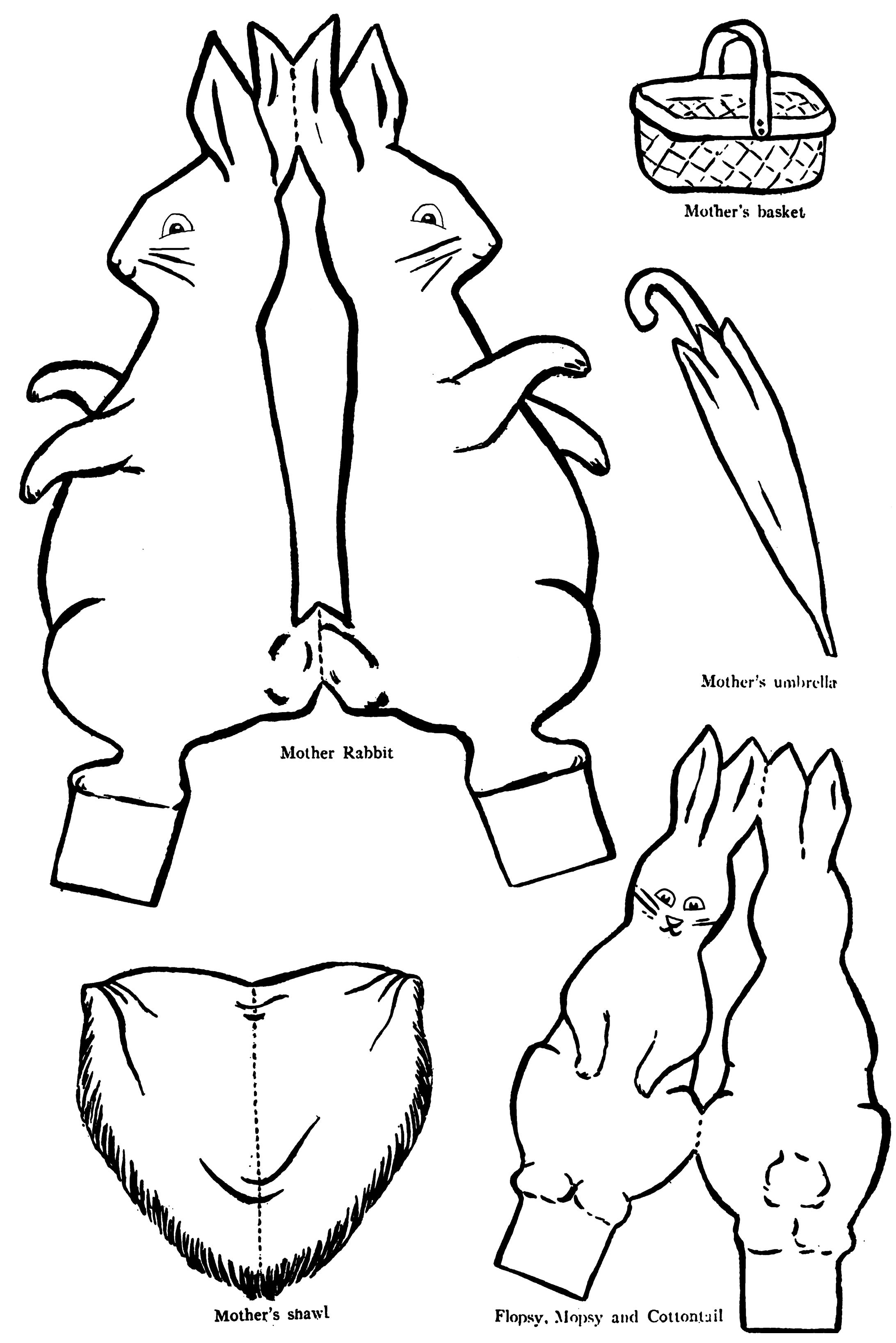 Dibujo para colorear: Conejo (Animales) #9620 - Dibujos para Colorear e Imprimir Gratis
