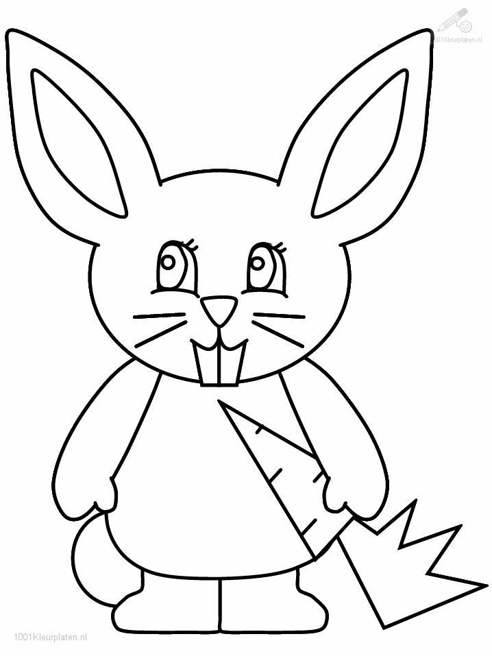 Dibujo para colorear: Conejo (Animales) #9622 - Dibujos para Colorear e Imprimir Gratis