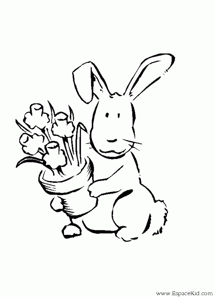 Dibujo para colorear: Conejo (Animales) #9652 - Dibujos para Colorear e Imprimir Gratis