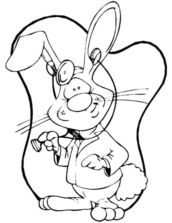 Dibujo para colorear: Conejo (Animales) #9671 - Dibujos para Colorear e Imprimir Gratis