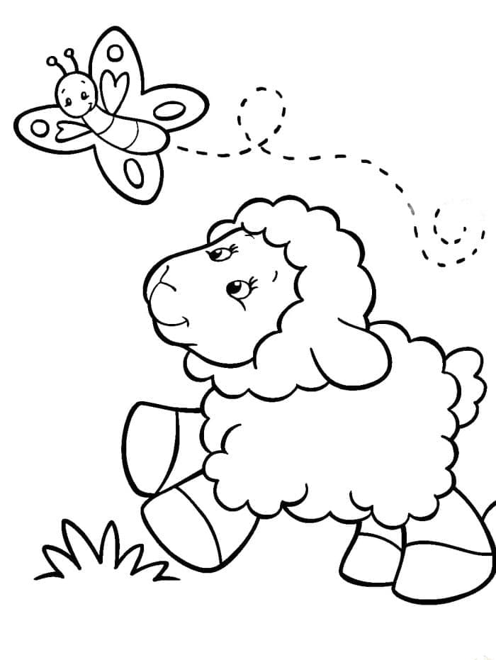 Dibujo gratuito Cordero #184263 de la coleccion Animales para imprimir