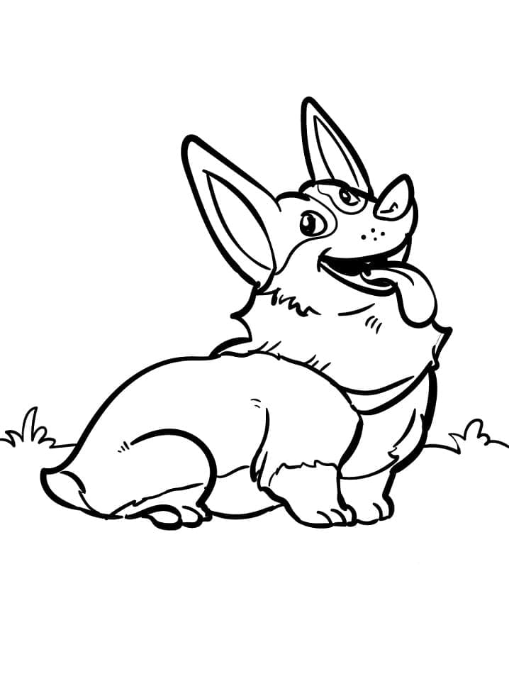 Dibujo gratuito Corgi #220764 de la coleccion Animales para imprimir