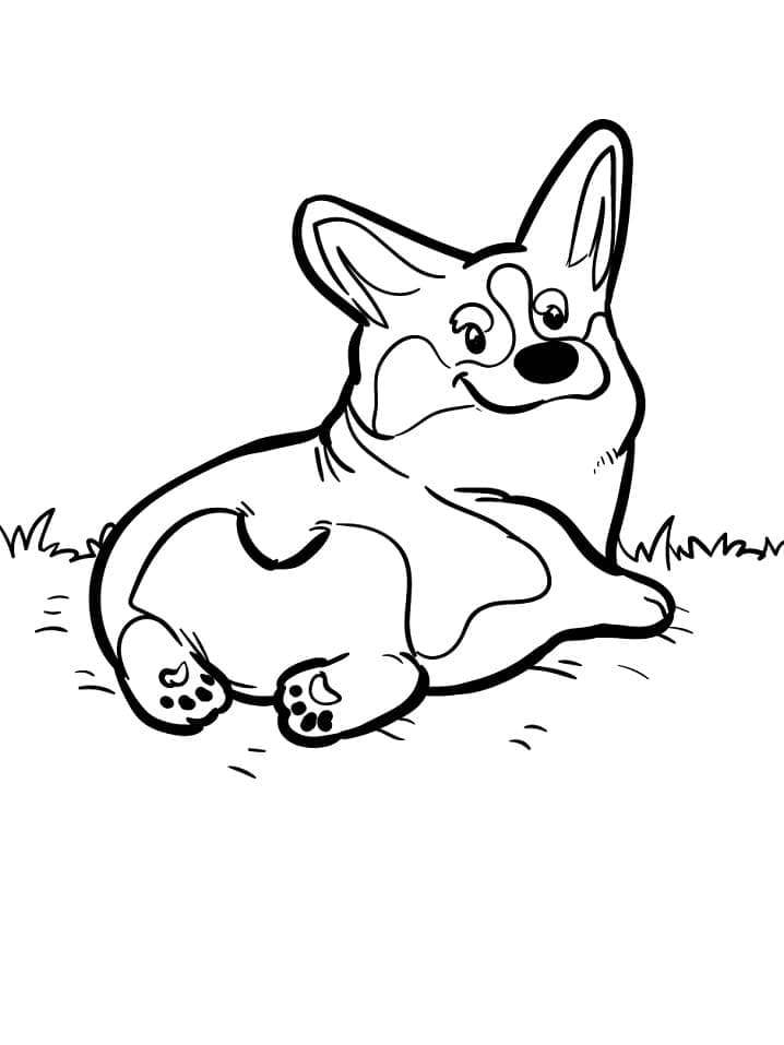 Dibujo gratuito Corgi #220771 de la coleccion Animales para imprimir