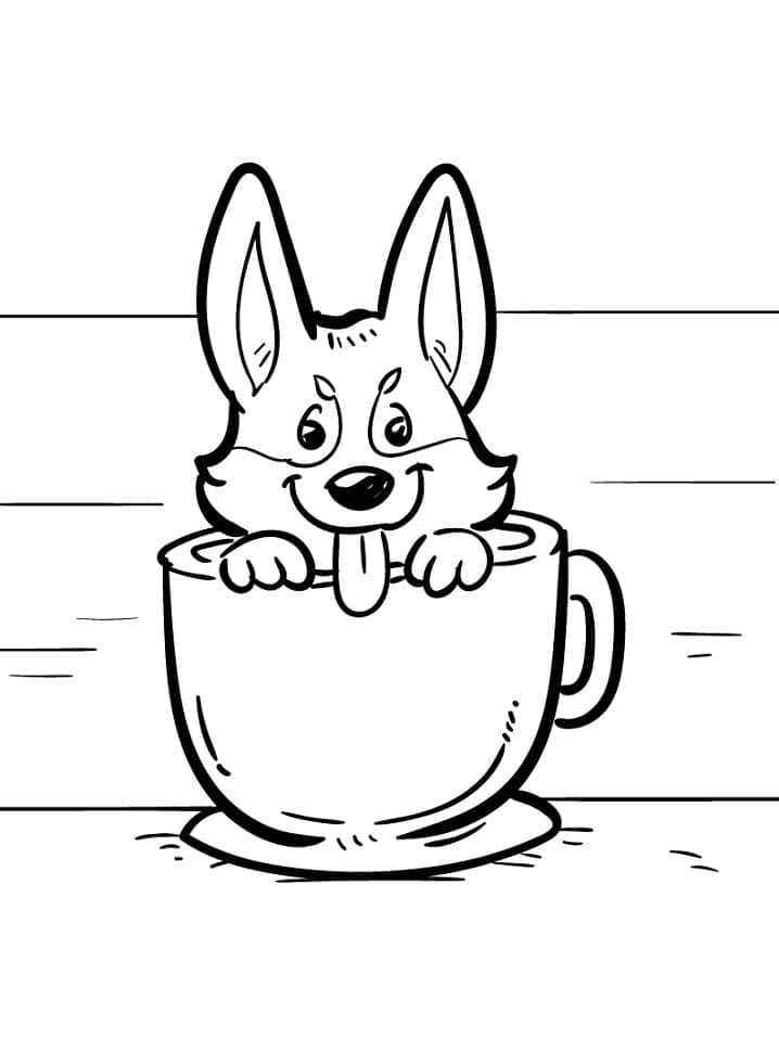 Dibujo gratuito Corgi #220772 de la coleccion Animales para imprimir