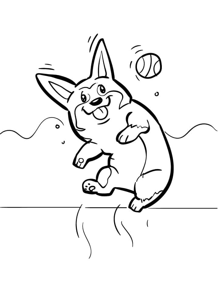 Dibujo gratuito Corgi #220779 de la coleccion Animales para imprimir