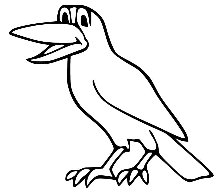 Dibujo para colorear: Cuervo (Animales) #208995 - Dibujos para Colorear e Imprimir Gratis