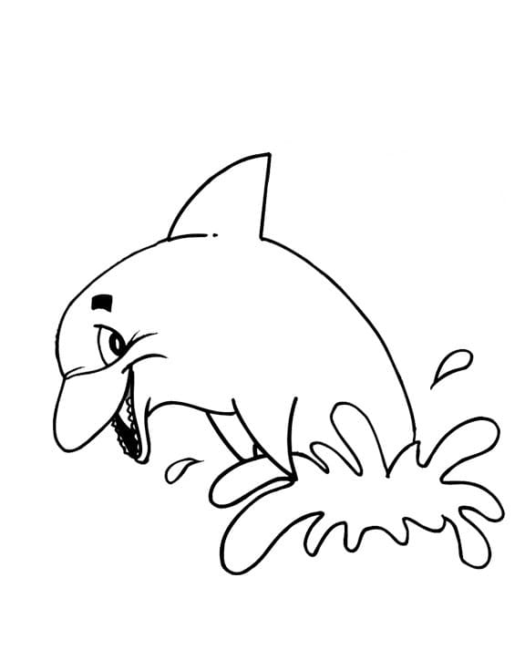 Dibujo gratuito Delfín #182727 de la coleccion Animales para imprimir