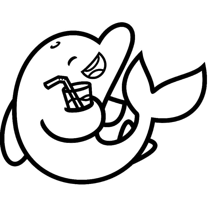 Dibujo gratuito Delfín #182754 de la coleccion Animales para imprimir