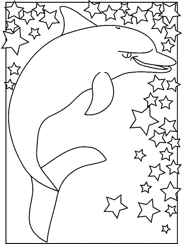 Dibujo para colorear: Delfín (Animales) #5136 - Dibujos para Colorear e Imprimir Gratis