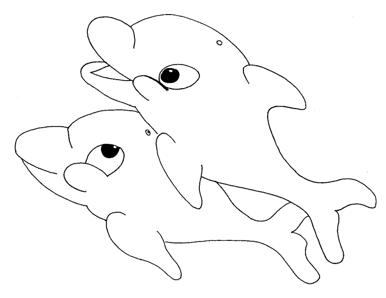 Dibujo para colorear: Delfín (Animales) #5172 - Dibujos para Colorear e Imprimir Gratis
