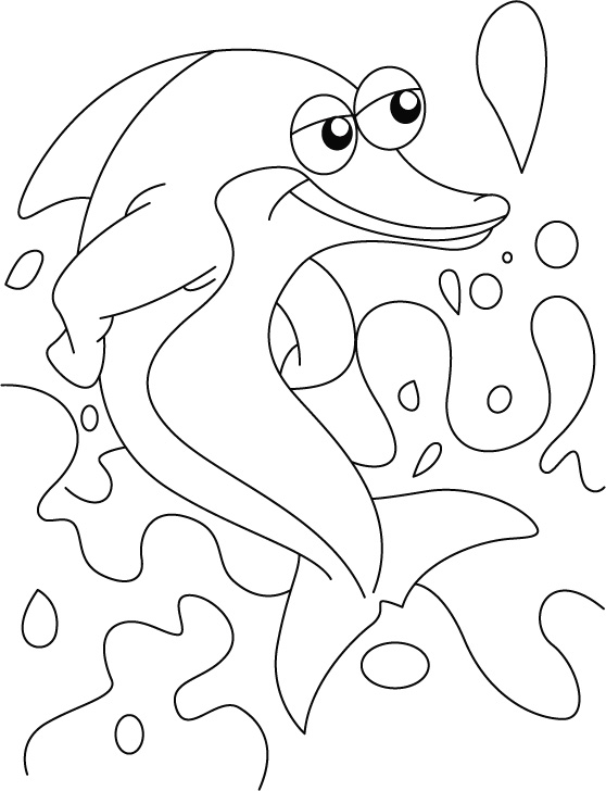 Dibujo para colorear: Delfín (Animales) #5174 - Dibujos para Colorear e Imprimir Gratis