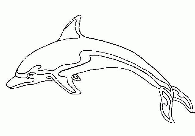 Dibujo para colorear: Delfín (Animales) #5190 - Dibujos para Colorear e Imprimir Gratis