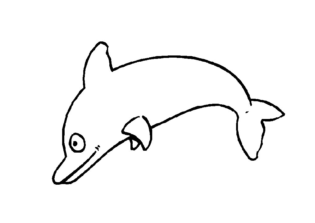 Dibujo para colorear: Delfín (Animales) #5198 - Dibujos para Colorear e Imprimir Gratis