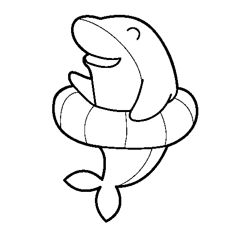 Dibujo para colorear: Delfín (Animales) #5227 - Dibujos para Colorear e Imprimir Gratis